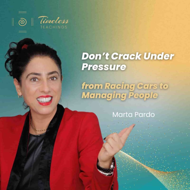 Don’t Crack Under Pressure (from racing cars to managing people) with Marta Pardo